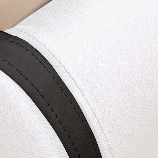 Polsterbett Sevilla - 140 x 200 cm - Weiß - LED-Beleuchtung