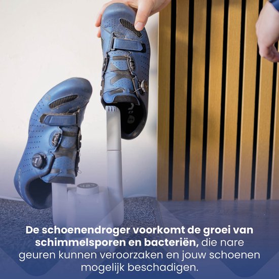Nexxt Kompakter elektrischer Schuhtrockner – Schuhauffrischer – Shoe Dryer – Tötet Bakterien ab und beugt Gerüchen vor – Max. 42 °C – 150 W