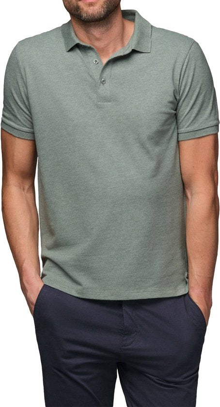 Bamboo Elements - Polo Shirt Herren - Grün M - Polo Herren - Kurzarm - Pique Stoff - T Shirt Herren - Bamboo