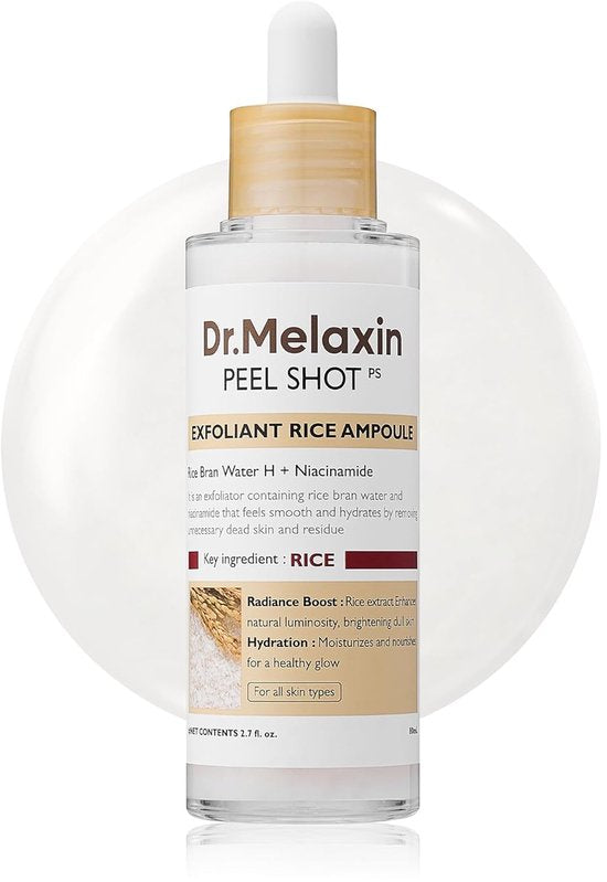 Dr. Melaxin – Peel Shot Exfoliant Ampulle mit weißem Reis – 80 ml