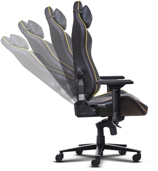 Trust GXT 721BM Ruya Pro Gaming-Stuhl – Batman Edition – Ergonomisches Design – Schwarz/Gelb