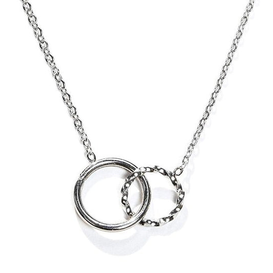 Laura Ferini Damen Halskette Per Sempre Silber - Silber Halskette mit Anhänger - 18K Weißgold vergoldet - Halskette - Halskette - Schmuck - Damen Halskette mit Anhänger