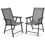 Coast 2er-Pack klappbare Campingstühle, grau