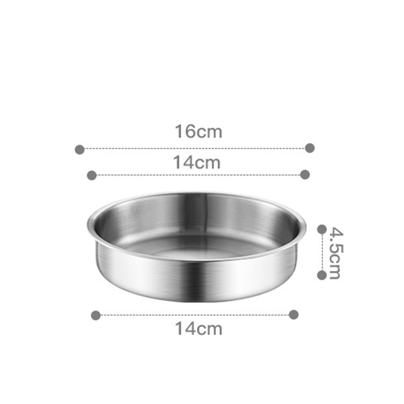 Maxcook tiefer Teller aus Edelstahl 304 – 16 cm