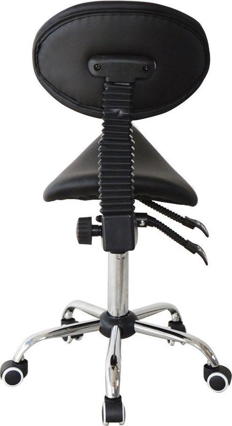 VDD-Sattelhocker - Ergonomisch kippbare Rückenlehne - Höhenverstellbar - 38x36x96cm