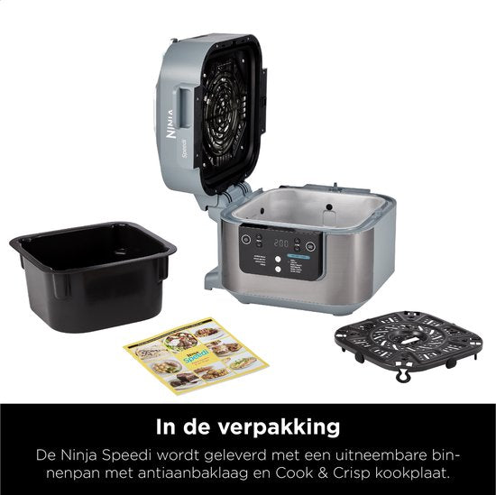 Ninja Speedi Rapid Cooker und Heißluftfritteuse – Multikocher – 10 Kochfunktionen – 5,7 Liter – ON400EU