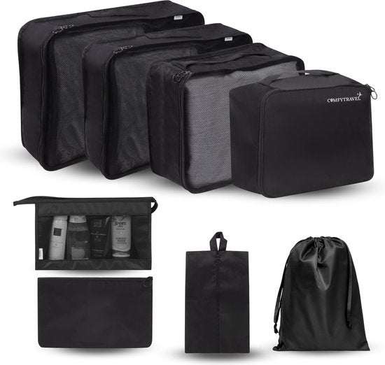 Comfytravel Packing Cubes Set - Koffer / Rucksack Reiseorganisation - Reisezubehör - Wasserdicht / 8 Stück