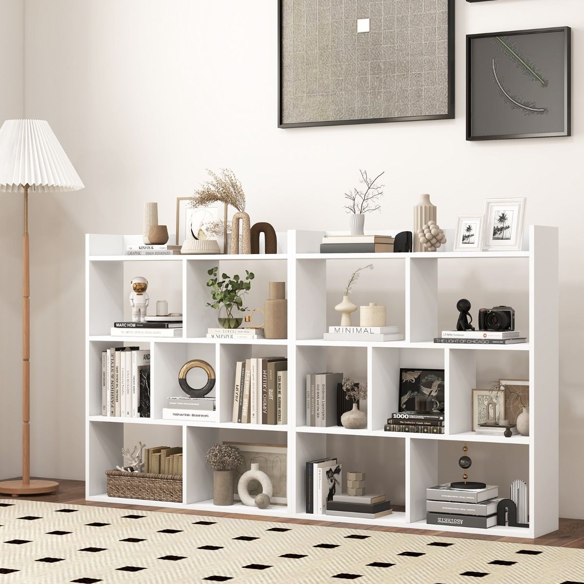 Coast Bücherregal – 7 Fächer – Kippschutz – schwarz