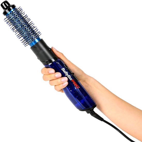 BaBylissPRO Föhnbürste – 34 mm – AirStyler – 700 W – 2 Geschwindigkeitsstufen – Lockenbürste – Blau