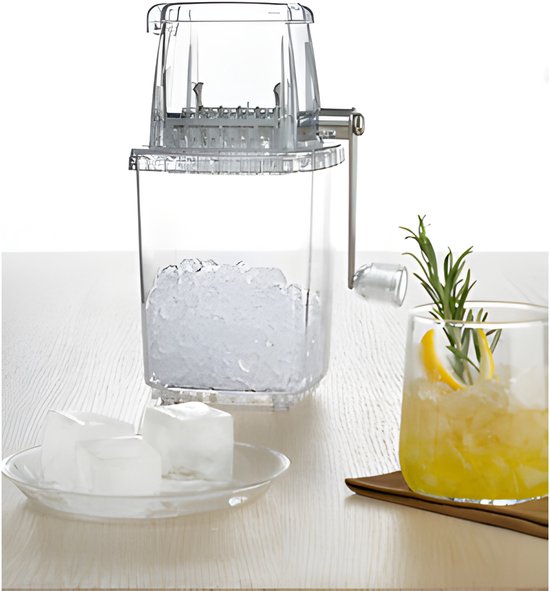 Secret de Gourmet Eiszerkleinerer / Eismühle – mit Deckel – transparent – manuell