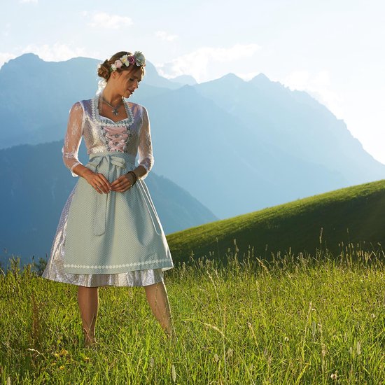 Dressforfun Midi-Dirndl Oberammergau Modell 2 XL - Faschingskostüm Kostüm Halloween Kostüm Fasching Kostüm Karneval Party Kostüm - 304628