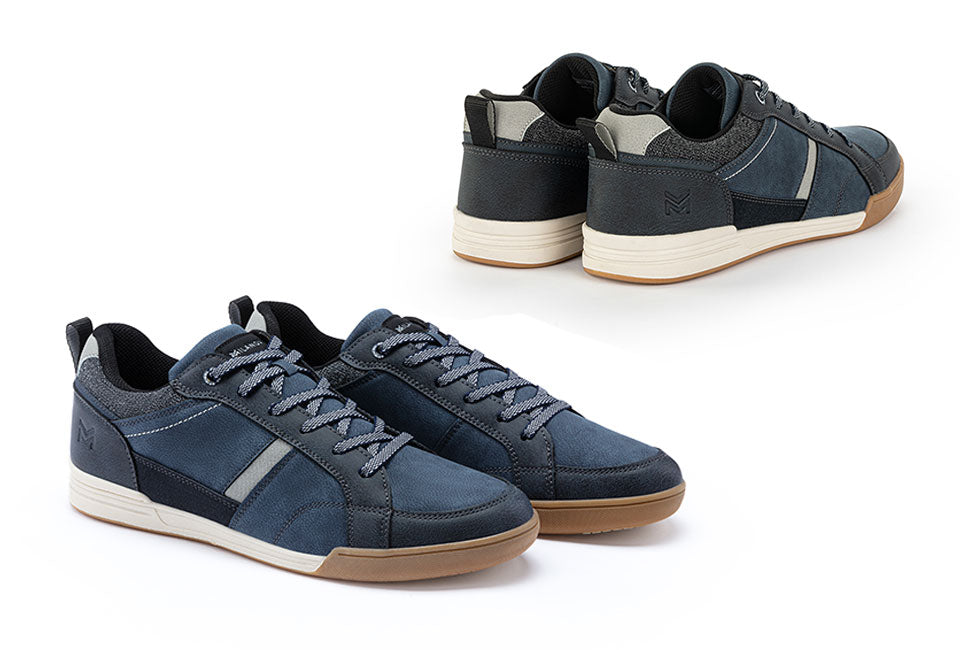 Milanoro - Bequeme Herren-Turnschuhe - Navy - Größe 40