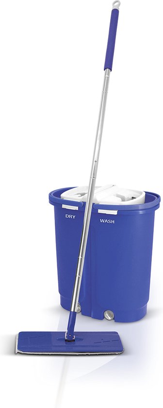 Livington Touchless Mop XXL – selbstreinigender Mopp – Haushaltshilfe 2019 – großes Fassungsvermögen von 7 Litern – automatisches Wischsystem – um 360 Grad drehbarer Mopp – Bodenreinigung – einfache Reinigung