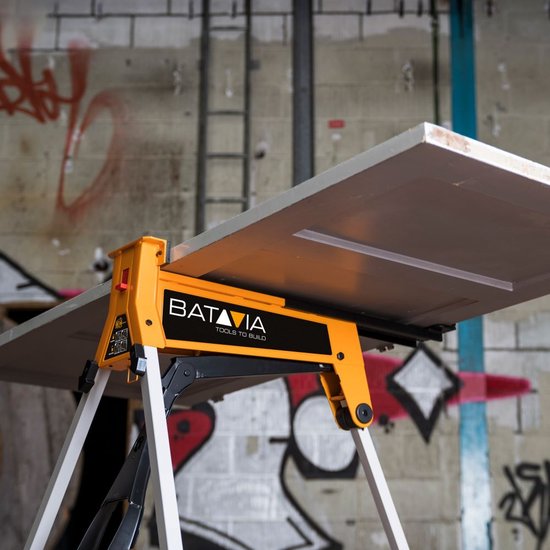 Batavia Kompakte Werkbank und Spannsystem - Max. Belastbarkeit 150kg - Spannbereich 965mm - orange