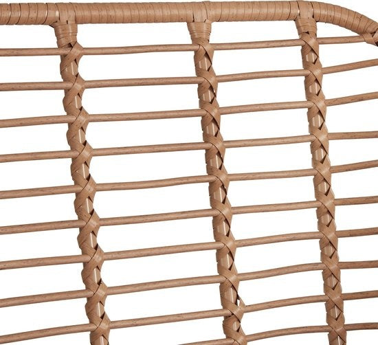 tectake - Outdoor-Geflechtsitzgruppe, Möbel für 2 Personen, 3-teilig. Bistro-Set, Balkonmöbel, Gartenmöbel-Set mit 2x Stühlen + Tisch, kleine Lounge wetterfest für Garten, Balkon oder Terrasse - naturfarben - Poly-Rattan