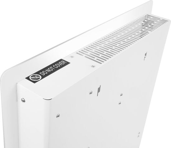 VONROC Luxury electric heater - Mit Glasscheibe - 500W/1000W - Beheizt Räume bis zu 12m2 - Gesteuert sowohl mit App (über Wifi) als auch manuell - Thermostat und Timer - Weiß