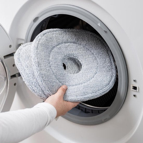 Livington Clean Water Spin Mop Mikrofaser-Pads, 2 Stück – Ersatzpads für den Livington Clean Water Spin Mop Bodenwischer – für alle Bodenbeläge – Ersatz-Wischkopf – Zubehör