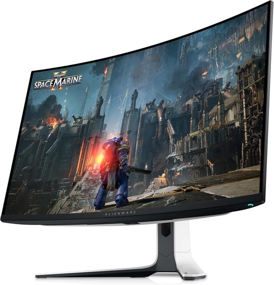 Alienware AW3225QF – 4K-OLED-Gaming-Monitor mit gebogenem Bildschirm – 1800r-Krümmung – 240 Hz – PS5-kompatibel – 32 Zoll