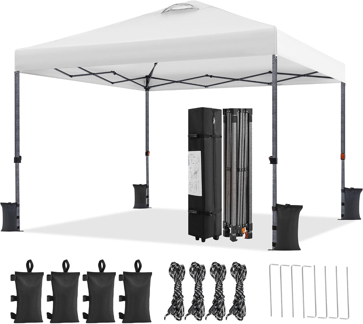 Yaheetech Faltpavillon – 3 × 3 m – weiß