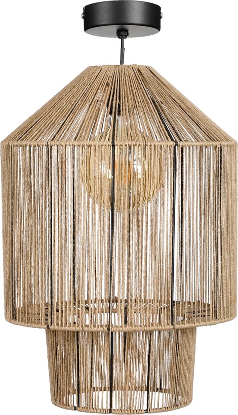 Mica Decorations Elsa Pendelleuchte - H49 x Ø35 cm - Jute - Hellbraun