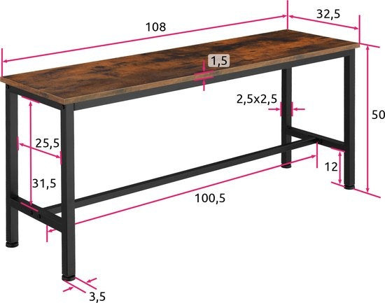 tectake - 2 Sofas Fairfield industriell dunkelbraun - 404547