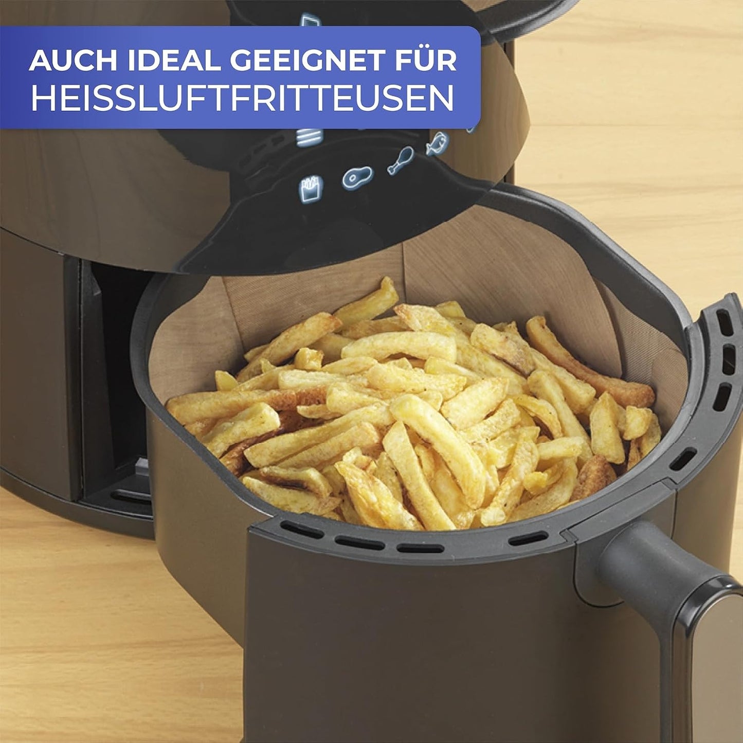 WENKO Wiederverwendbare Antihaft-Backfolie – 40 x 35 cm – Bis zu Ø 26 cm – Hitzebeständig bis 260 °C