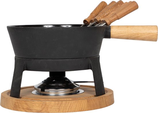 Boska Fondue Set Pro L - Käsefondue-Set - Für jede Art von Herd - Robustes & unzerbrechliches Gusseisen - 1,8 Liter