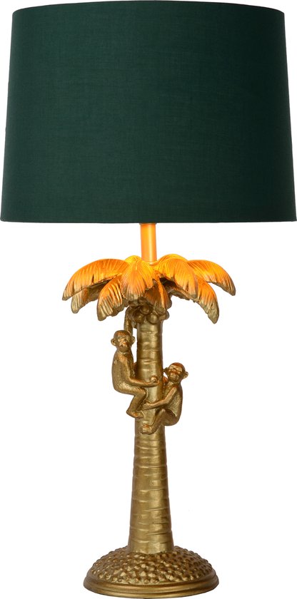 Lucide EXTRAVAGANZA KOKOSNUSS – Tischlampe – Ø 30,5 cm – 1xE27 – Mattgold / Messing