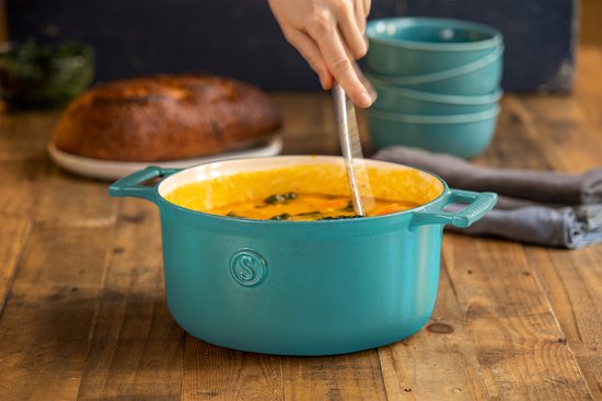 Saveur Selects - Voyage Kasserolle - Ø25 cm - Gusseisen - PFAS-frei - Induktion - Saveur Blau