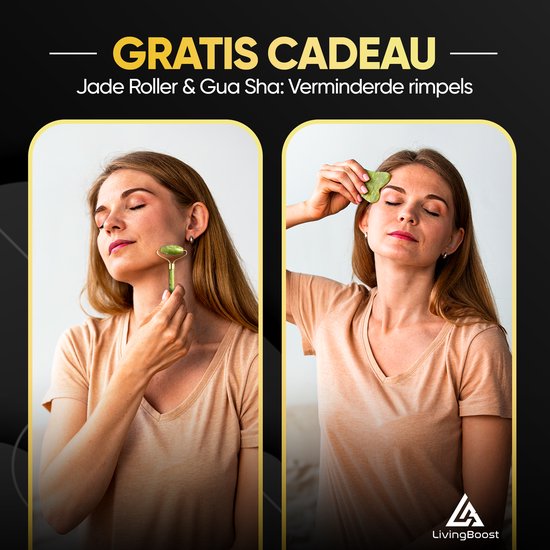 LivingBoost® Elektrisches Cellulite-Massagegerät - Inklusive Gua Sha - 12 Stufen und Temperaturen - Ganzkörper - Schröpfkopf-Set Massage - Anti Cellulite