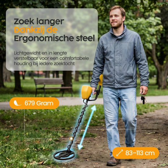 Infinity Goods Metalldetektor Advanced – Komplettset – Erwachsene & Kinder – Professionell