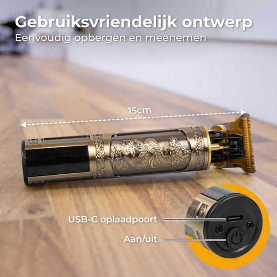 Nuvance - Trimmer Men - LED Display - Inklusive Aufsätze - Barttrimmer und Trimmer Men - Usb C Wiederaufladbar - Clipper