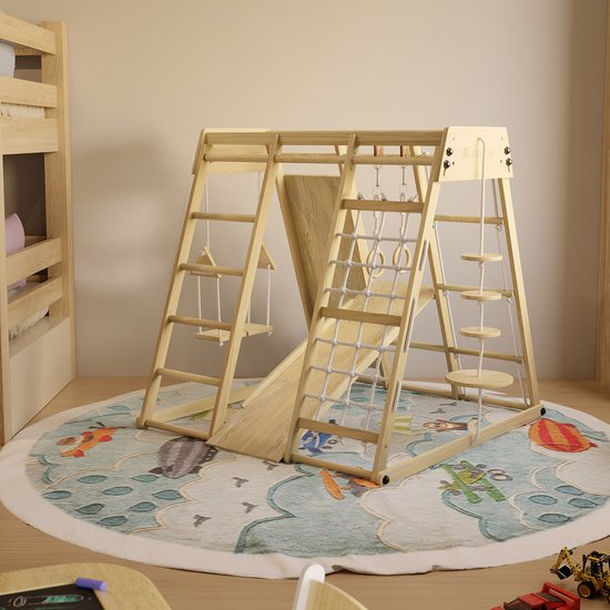 Maxi-Kinderspielplatz - Mit Rutsche - Natürliche Spielgeräte