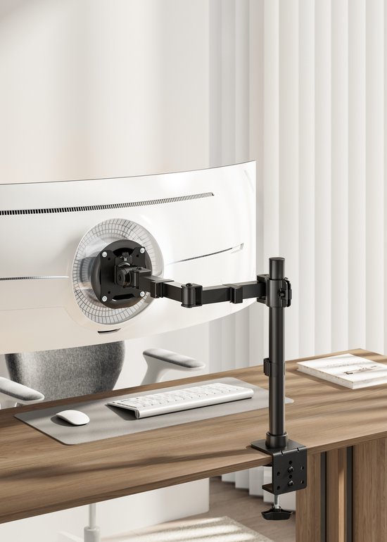 VDD – Monitorarm – Monitorarm für 1 Bildschirm – Monitorarm 49 Zoll – Hochbelastbarer Monitorarm – max. 20 kg – max. 49 Zoll – 1 Monitor