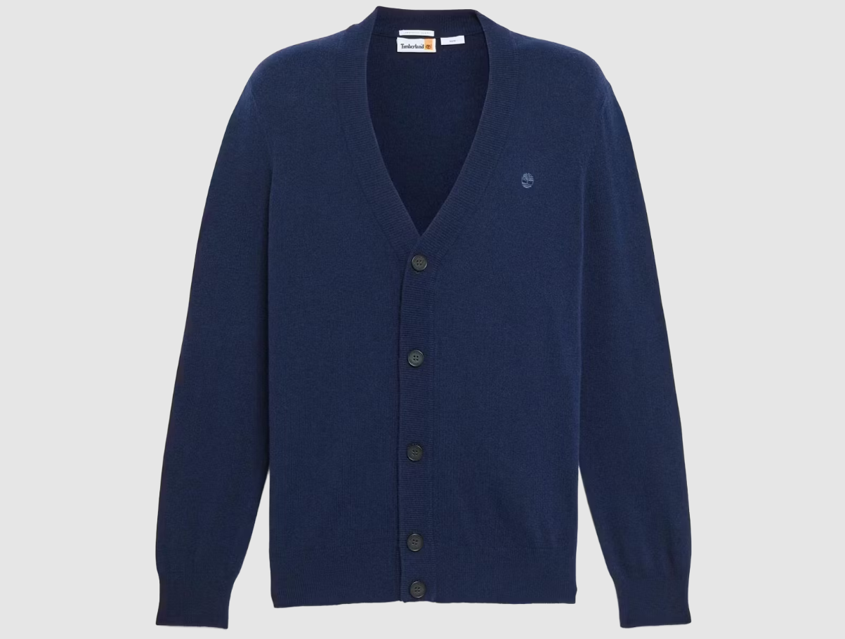 Timberland - Jaff Wool Blended Cardigan - Warm & Langlebig - Dark Sapphire - Größe XXL