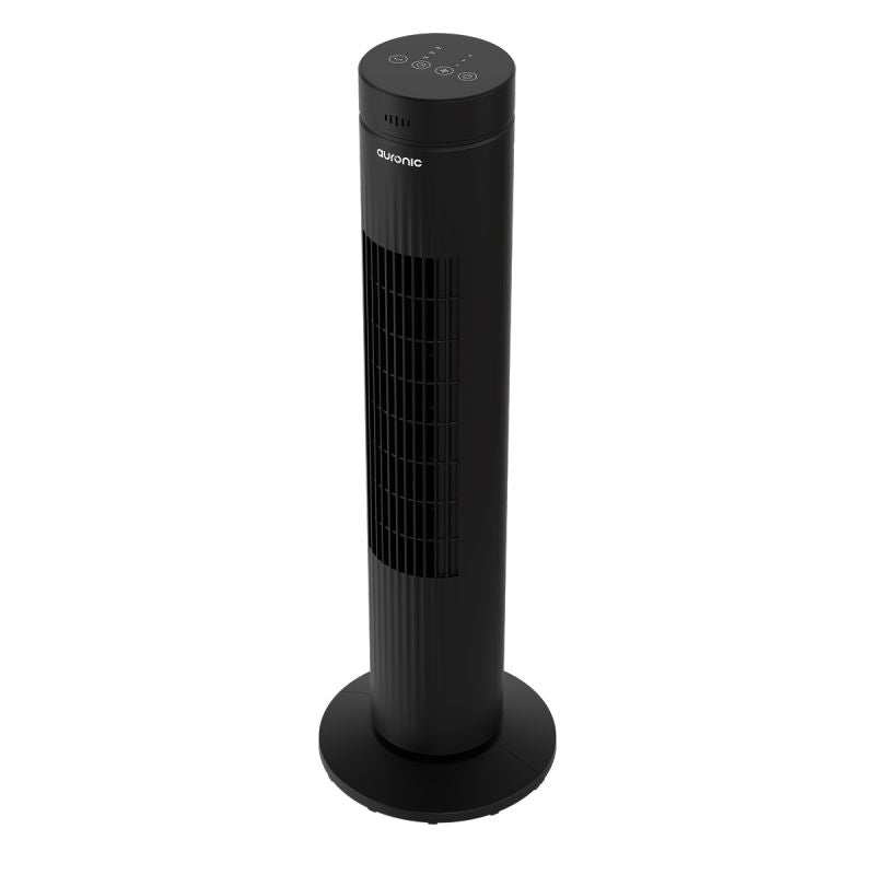 Auronic Turmventilator – 76 cm – 60° Schwenkbereich – 35 W – 3 Geschwindigkeitsstufen – mit Fernbedienung – digitales Touch-Display – schwarz