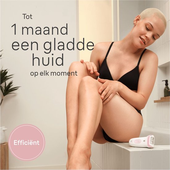 Braun Silk·épil 7 – Epilierer für einfache Haarentfernung – Lang anhaltend glatte Haut – 7-000 – Weiß/Flamingo