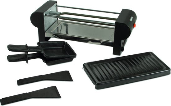 Boska Raclette Mini 220V - zum Schmelzen und Grillen - 2 Personen - Schwarz