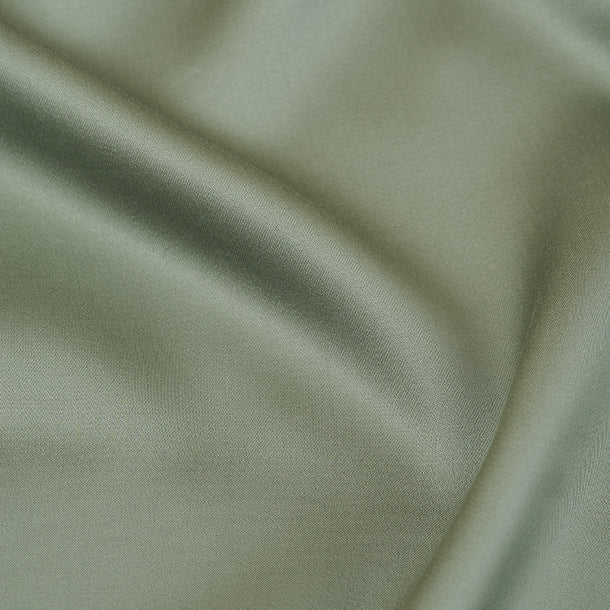 Sjumo - Tencel Satin Spannbetttuch - 90x200 cm - Salbei Grün Tencel & Baumwollsatin - Hochglanz & Seidenweich - Antiallergisch & Atmungsaktiv - Komfort in Luxushotelqualität