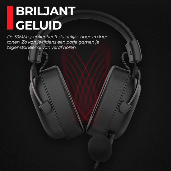 Gamenote Gaming Headset - PC, Xbox, PS4 - Mit Mikrofon - Geräuschunterdrückung