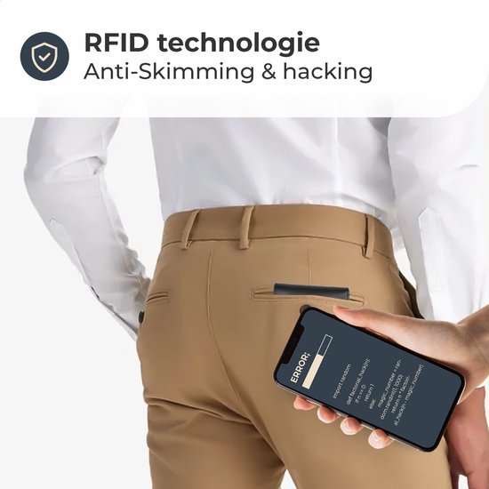 Castagnola Leder Brieftasche - Brieftasche Herren mit Kartenfächern - ohne Münzfach - 12 Karten und 2 Geldscheinfächer - Anti Skimming und Hacking
