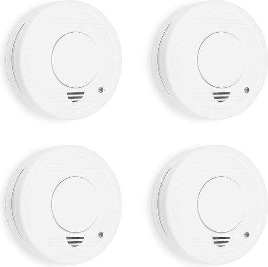 Smartwares FSM-11514 – Rauchmelder, 4 Stück, 85 dB – 5 Jahre Batterielebensdauer, 10 Jahre Sensorlebensdauer – TÜV-zertifiziert – Brandmelder