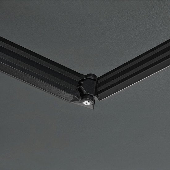 Sonnensegel - 400 x 300 cm - Grau - Inkl. Befestigungsmaterial