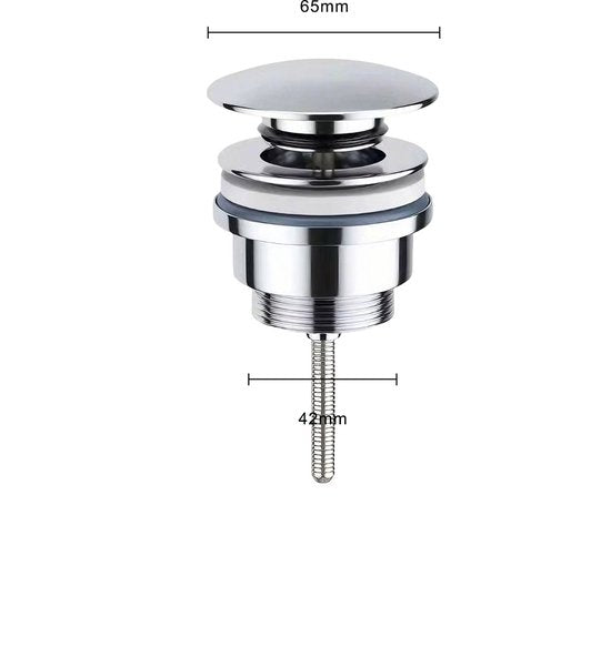 Mirlux Luxe Klick-Abflussstopfen 1¼" - Chrom