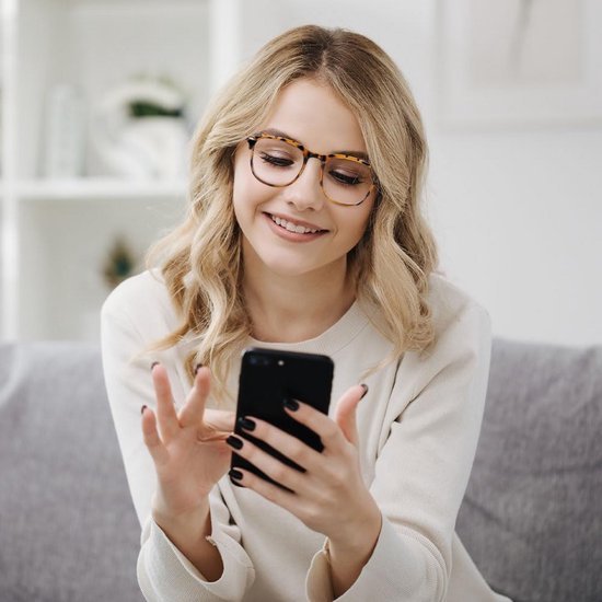 Blaulichtbrille – Computerbrille – Bildschirmzeit – Leichtes Gestell – Unisex – Schildpatt
