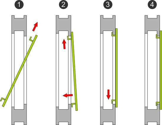 tectake - Einsatz Moskitonetz - 80x100 cm - Weiß
