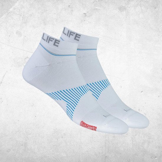 NeuroSocks NoShow weiß S (35-38) - - Socken - Wellness - Für Arbeit, Sport und Freizeit - Neuro Tech-Muster „VOXX HPT Pattern“