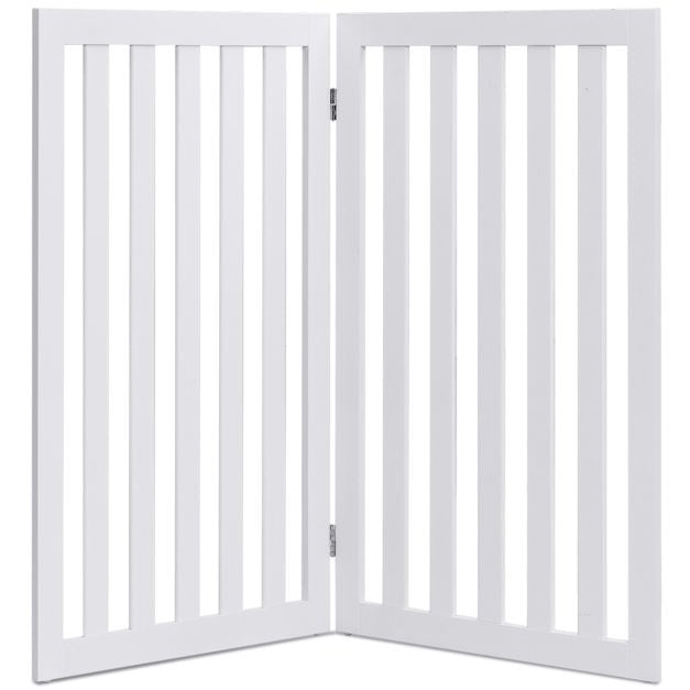 Coast Barrier Dogs 89 cm hoch 4 Panels Sicherheit Zaun Holz Kind faltbar (Weiß Erweiterung)