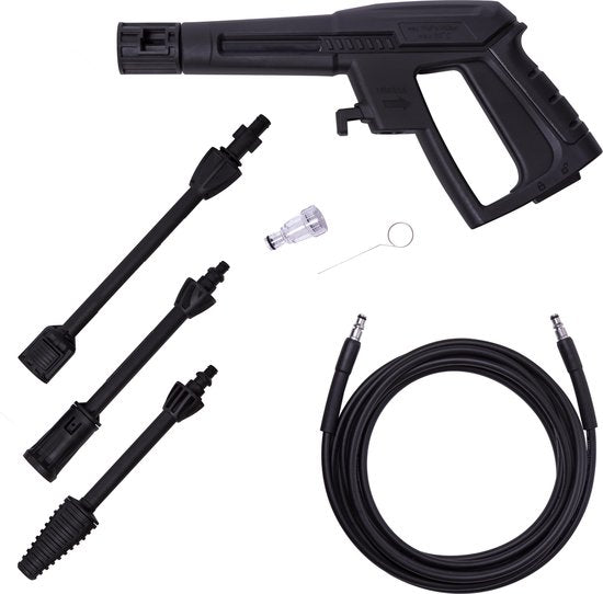 VONROC Hochdruckreiniger V14-1 - 1400W - 110 bar - 390 l/h - Inkl. 5m Schlauch, Düsen und Zubehör