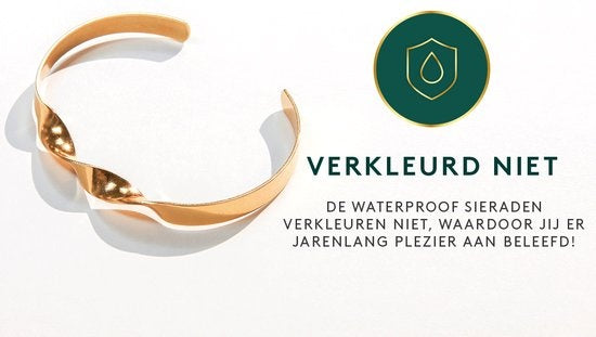 Laura Ferini Damenarmband Sera Gold - Gold Armreif - 18K Gelbgold vergoldet - Schmuck - Accessoires - Schmuck - Damenarmband - Gold